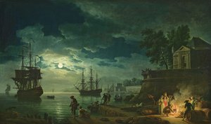 Noite: um porto ao luar, 1748